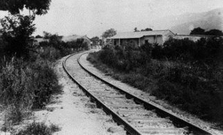 LINEA DE TREN EN CHACAO 1920-