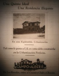 PUBLICIDAD URB. CAMPO ALEGRE 1932-